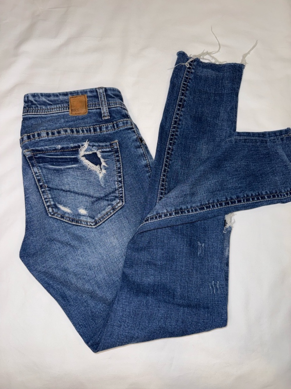 BKE Distressed Blue Women’s Jeans - Classic Denim Size 25X31.5